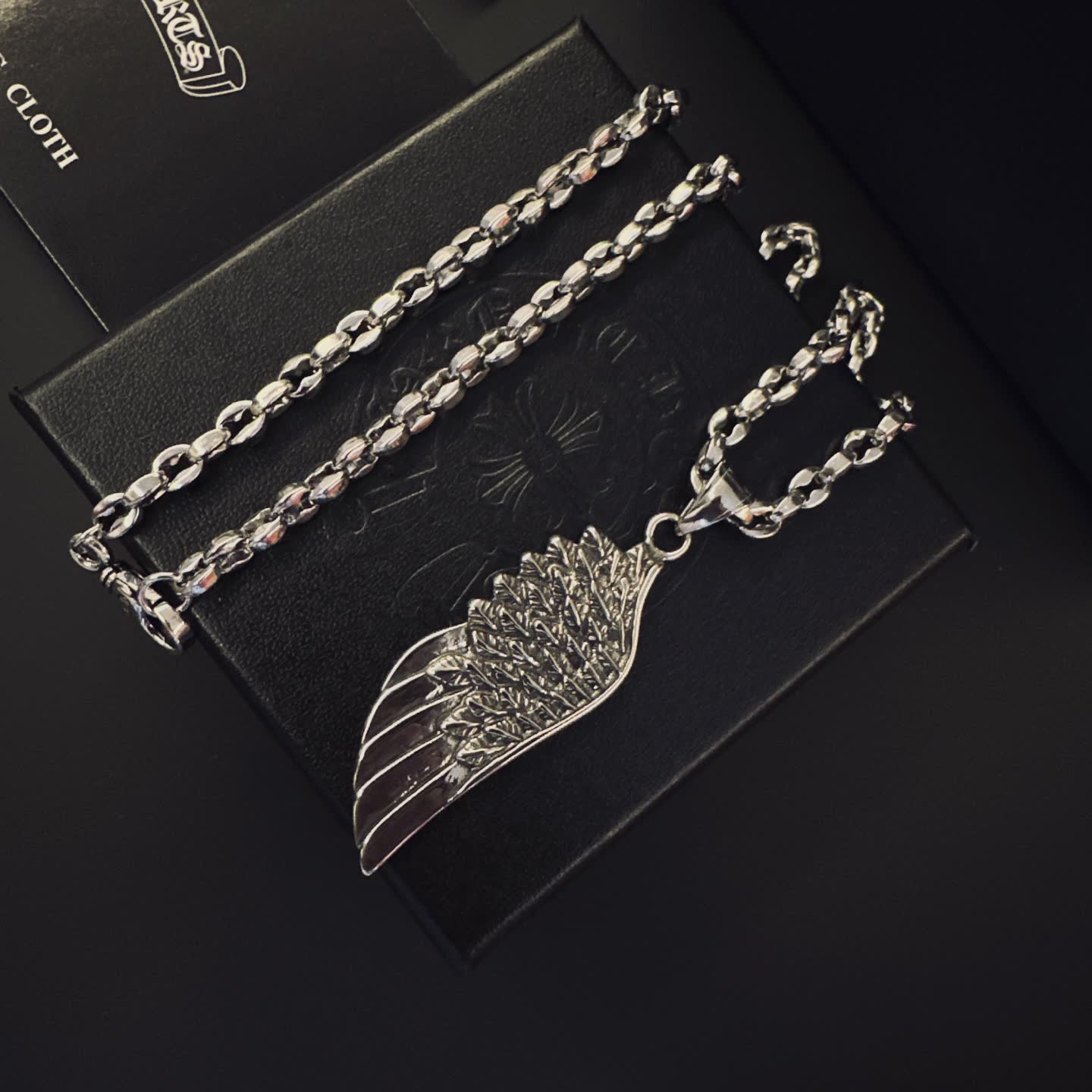 Chrome Hearts Wing Pendant Necklace